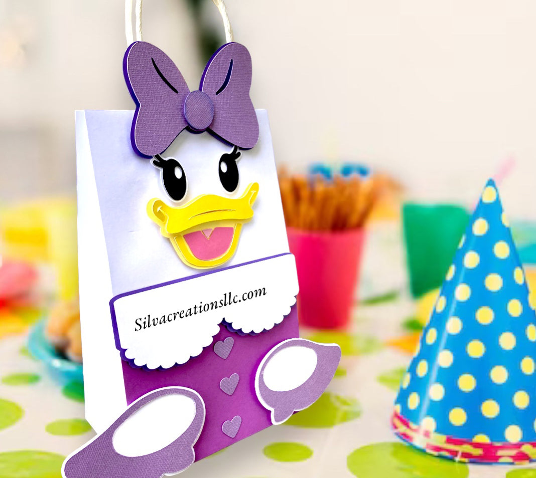 Donald duck gift bag - Daisy Duck favor bags - Donald and Daisy Duck treat bags - set of 10