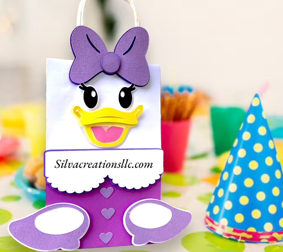 Donald duck gift bag - Daisy Duck favor bags - Donald and Daisy Duck treat bags - set of 10