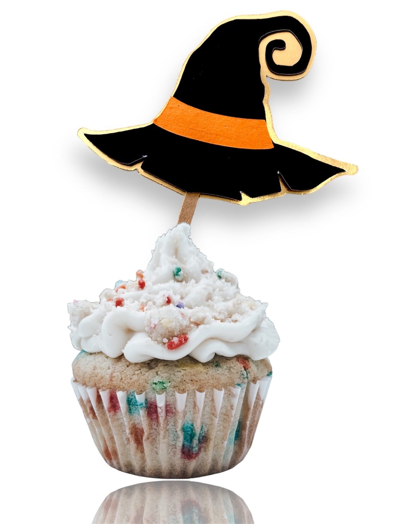 3D Halloween cupcake toppers - Halloween cupcake picks - Set of 10