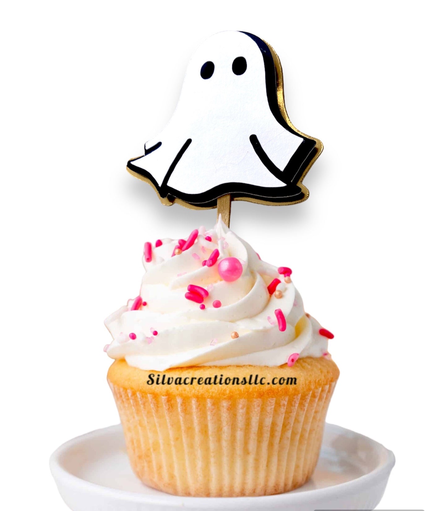 3D Halloween cupcake toppers - Halloween cupcake picks - Set of 10