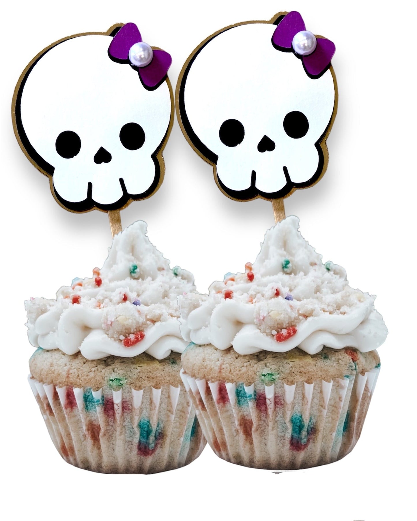 3D Halloween cupcake toppers - Halloween cupcake picks - Set of 10
