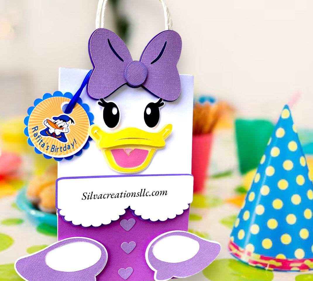 Donald duck gift bag - Daisy Duck favor bags - Donald and Daisy Duck treat bags - set of 10