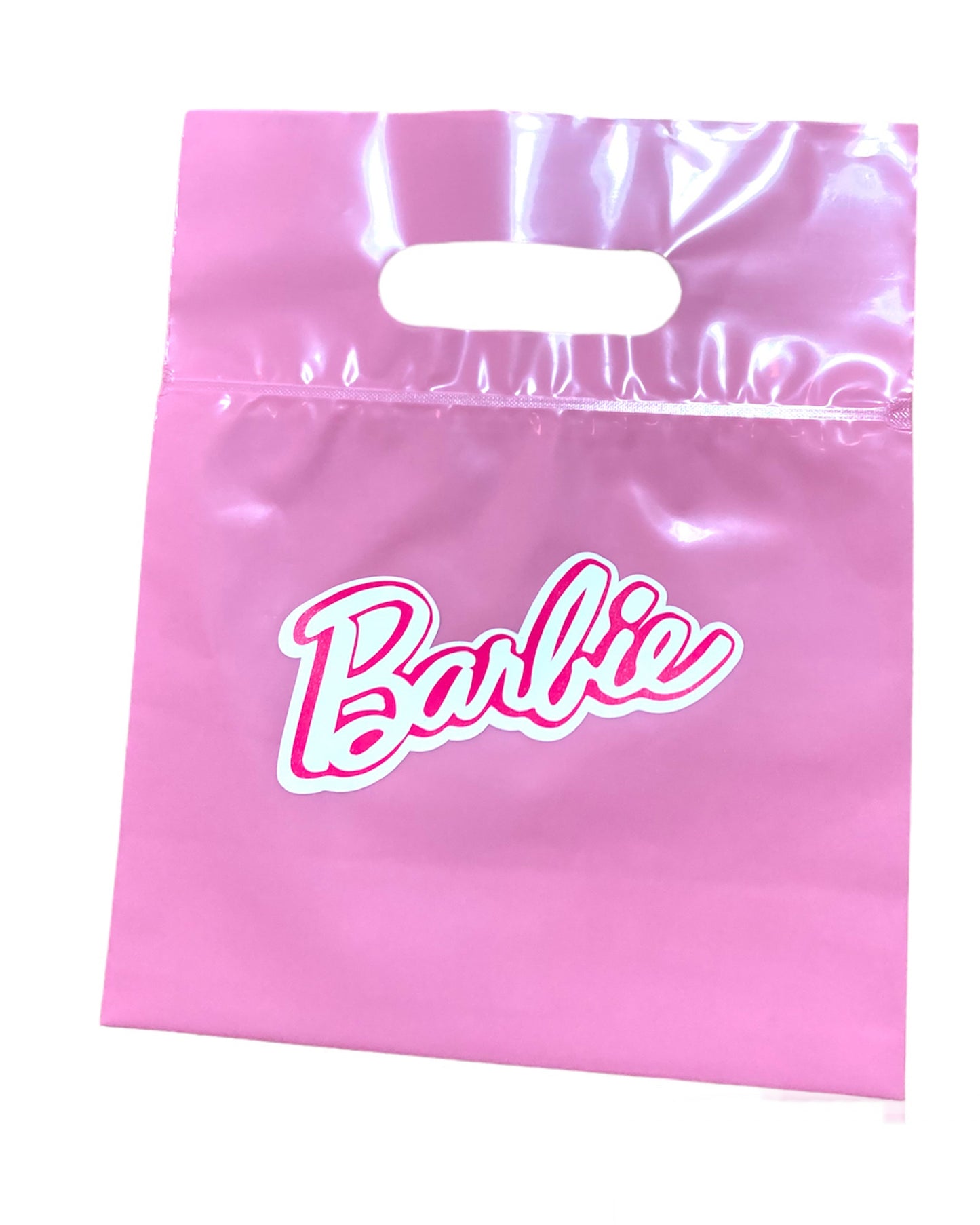 Barbie theme zipper bag with handles, Barbie goodie bag, barbie favor bag, set of 10