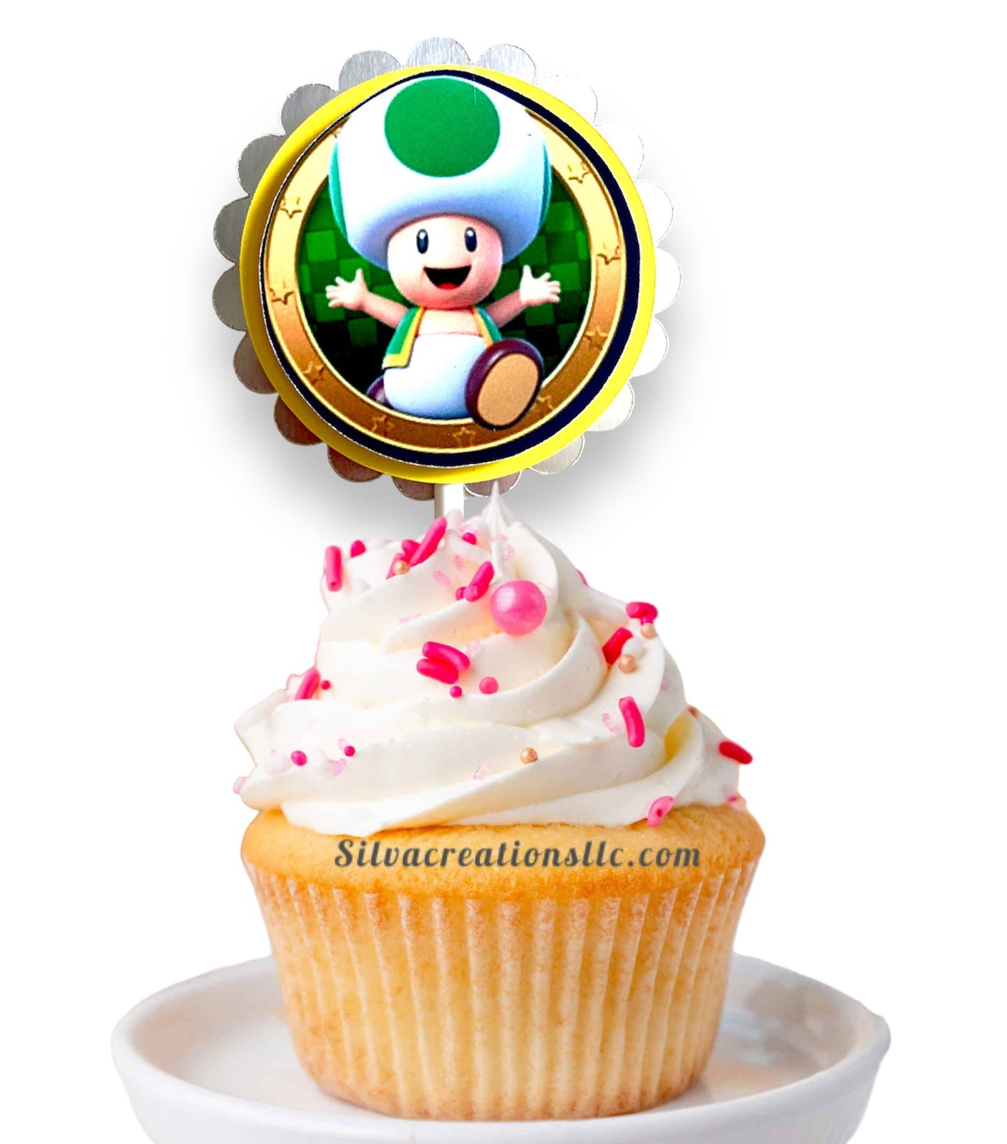 Súper Mario bros party cupcake toppers, mario bros cupcake toppers, mario brother cupcake toppers, set of 10
