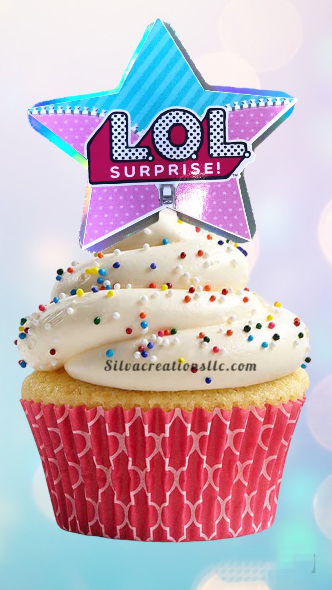 LOL dolls surprise inspired cupcake toppers - L.O.L doll cupcakes toppers - omg doll cupcakes toppers - lol doll cupcake picks.