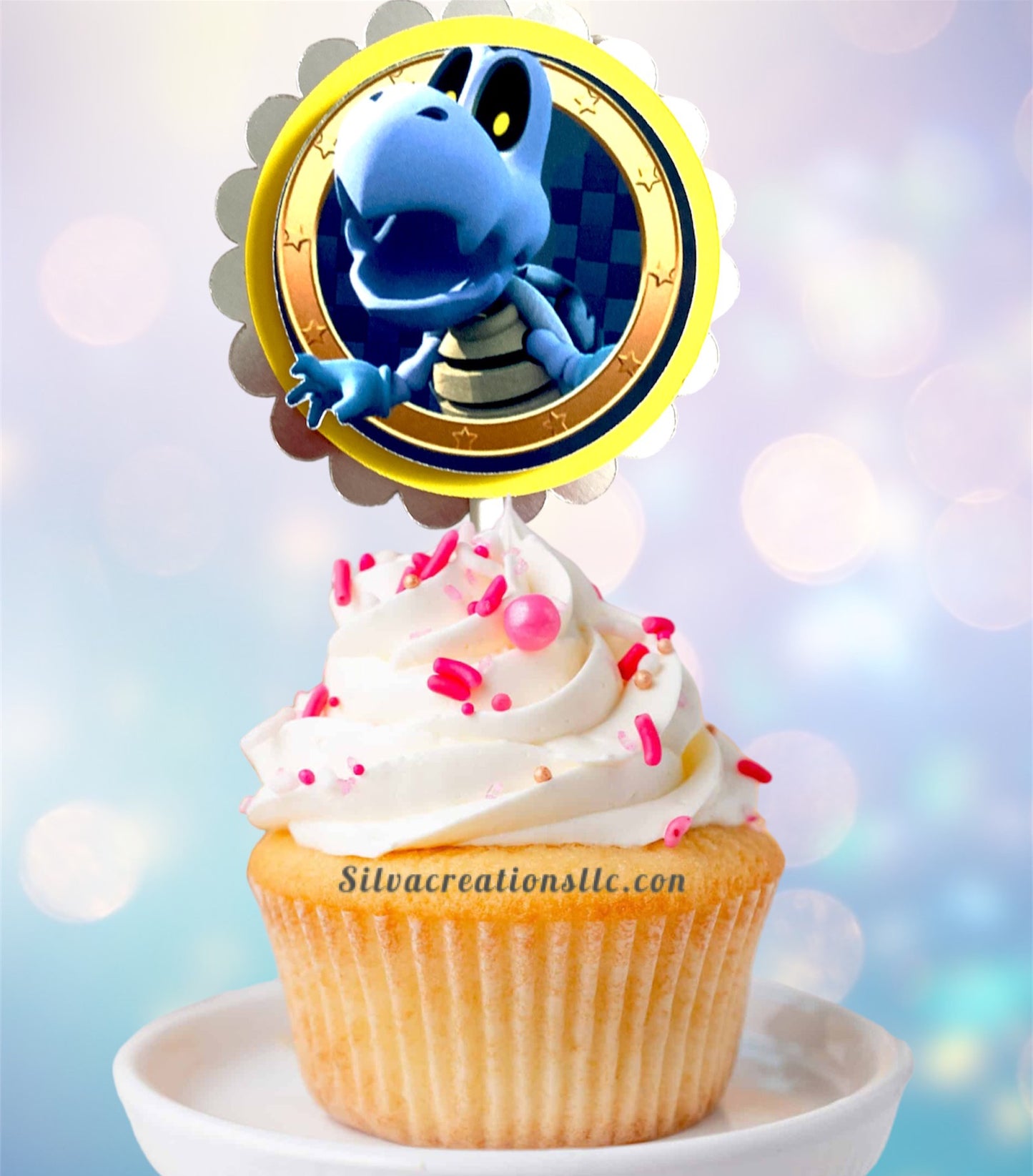 Súper Mario bros party cupcake toppers, mario bros cupcake toppers, mario brother cupcake toppers, set of 10
