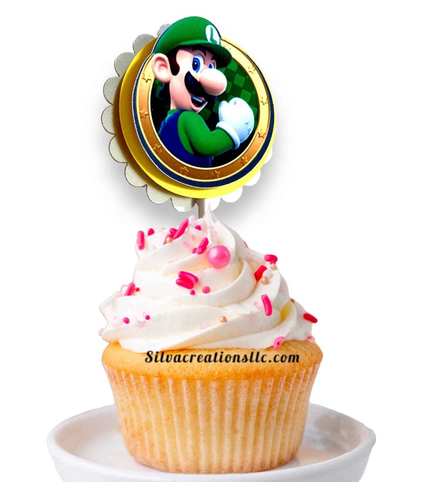 Súper Mario bros party cupcake toppers, mario bros cupcake toppers, mario brother cupcake toppers, set of 10