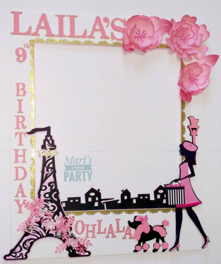 Barbie Photo Booth Frame - Barbie Paris photo booth