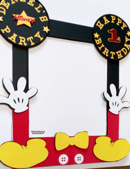 Mickey Mouse Photo Booth Frame - Nautical Mickey Mouse Photo Props
