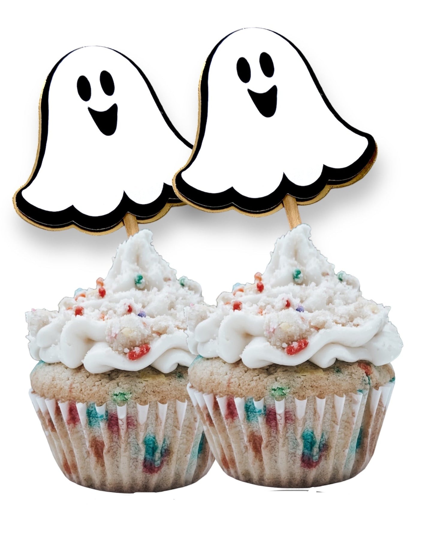 3D Halloween cupcake toppers - Halloween cupcake picks - Set of 10