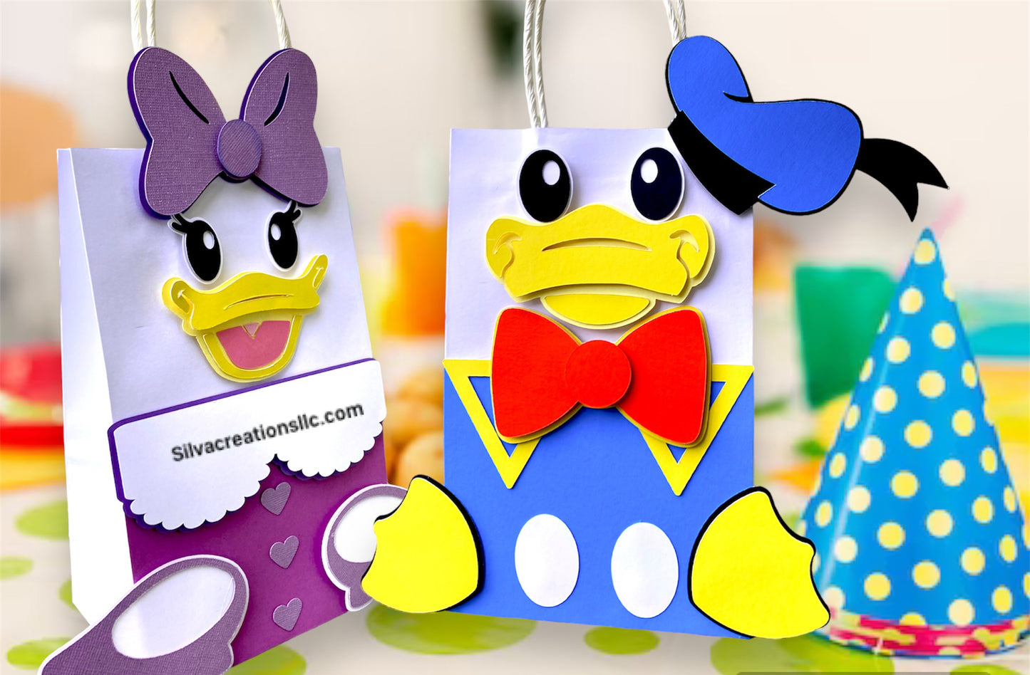 Custom Donald Duck Party Bags / 10 pcs.