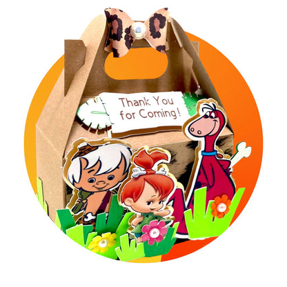 Flintstone goody box - Pebbles Flintstone favor box- Dino Flintstone favor box-set of 10