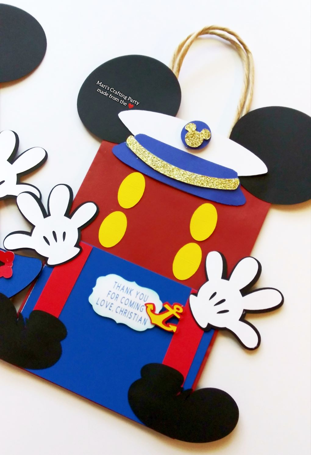 mickey mouse favor bag