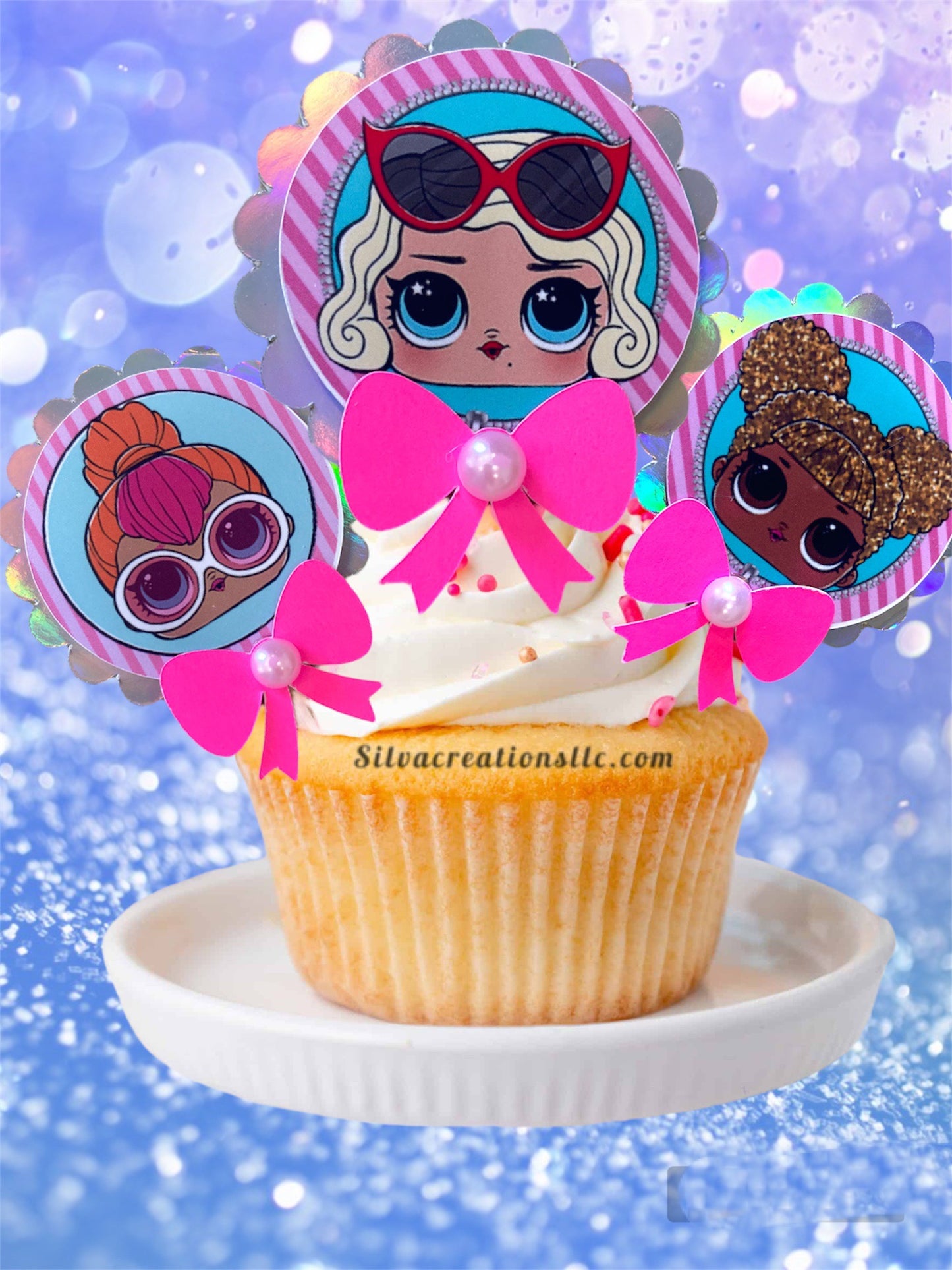 Cupcake Toppers Set LOL Surprise Themed / 10 pcs.