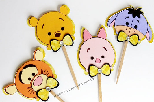 Winnie the pooh cupcake toppers