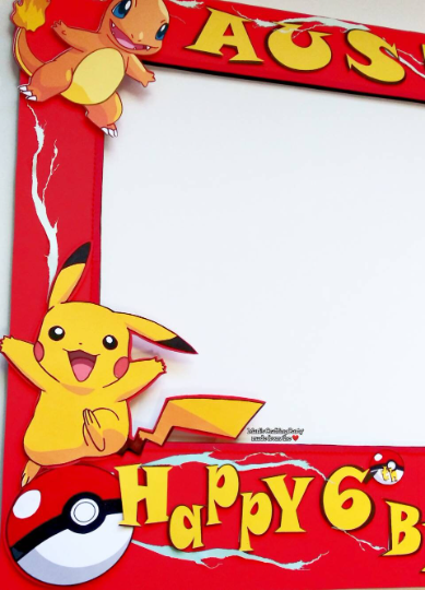 Custom Pokémon Photo Booth Frame - Props.