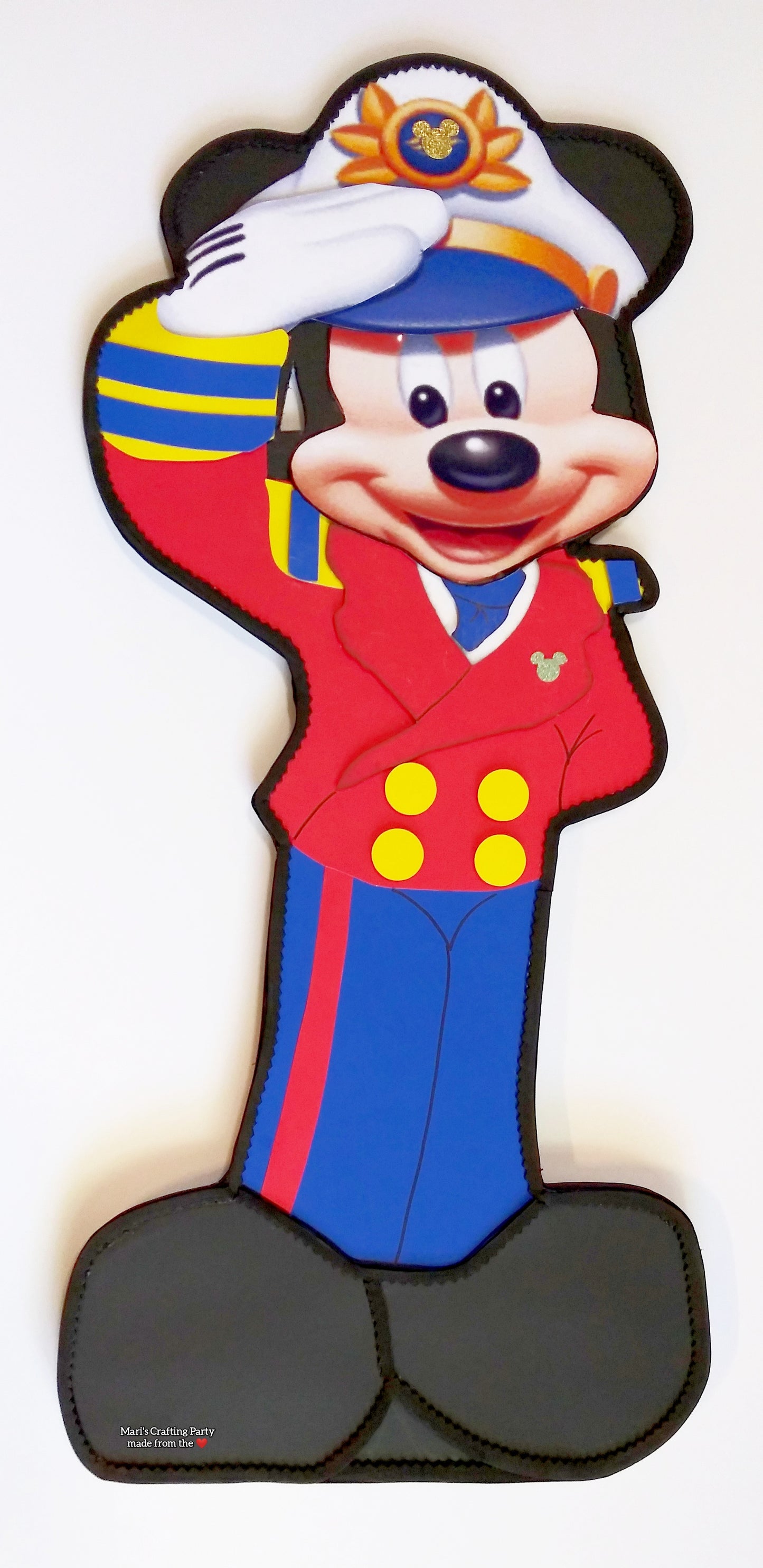 Nautical Mickey Mouse cut out