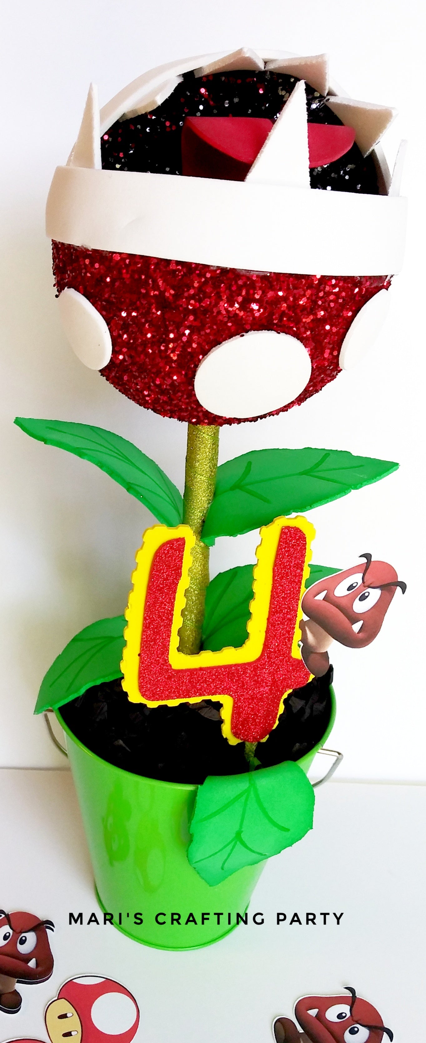 Piranha Plant Paper Straws Super Mario Bros Inspired Party 