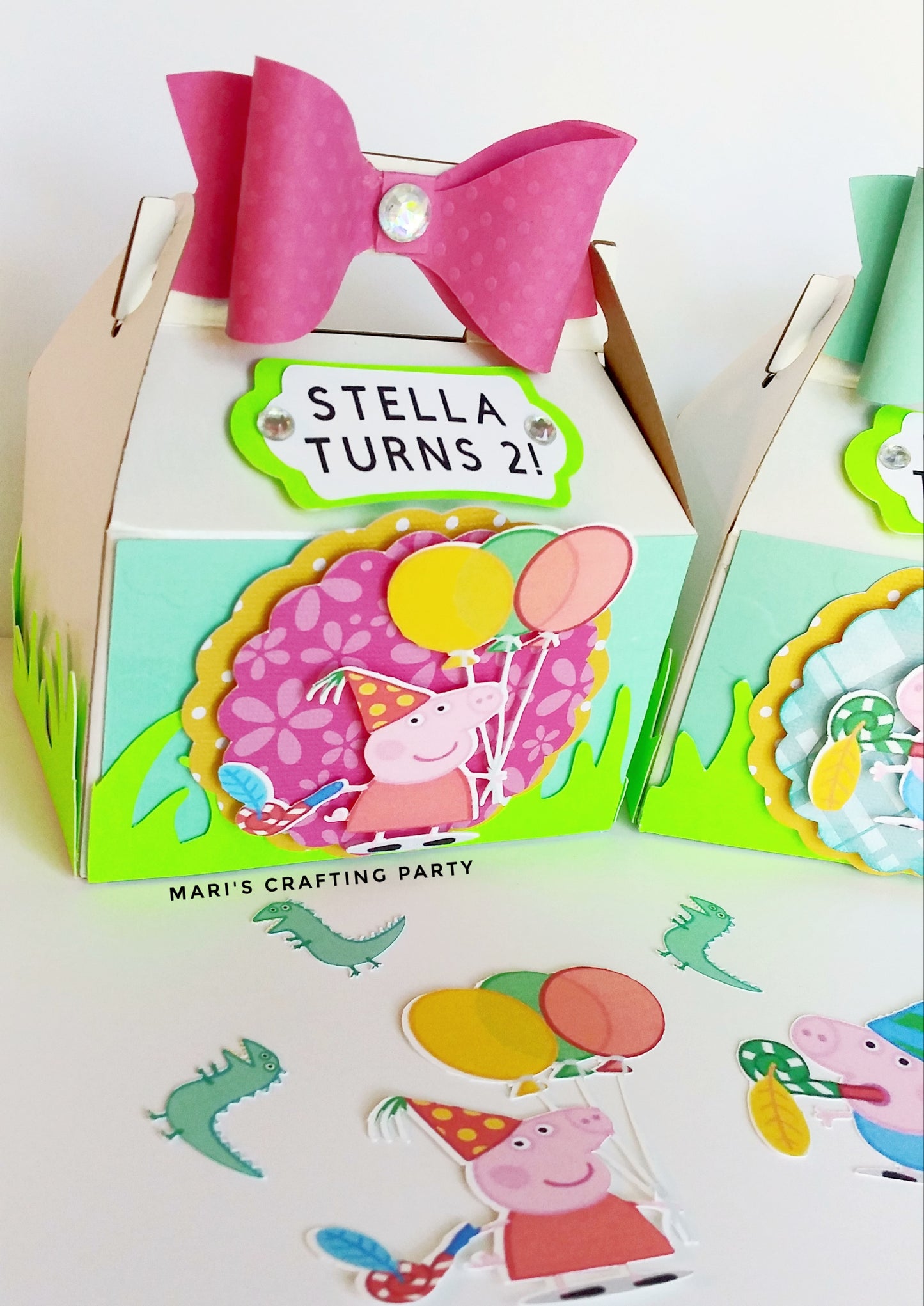 Custom Peppa Pig Themed Party Box / 10 pcs.