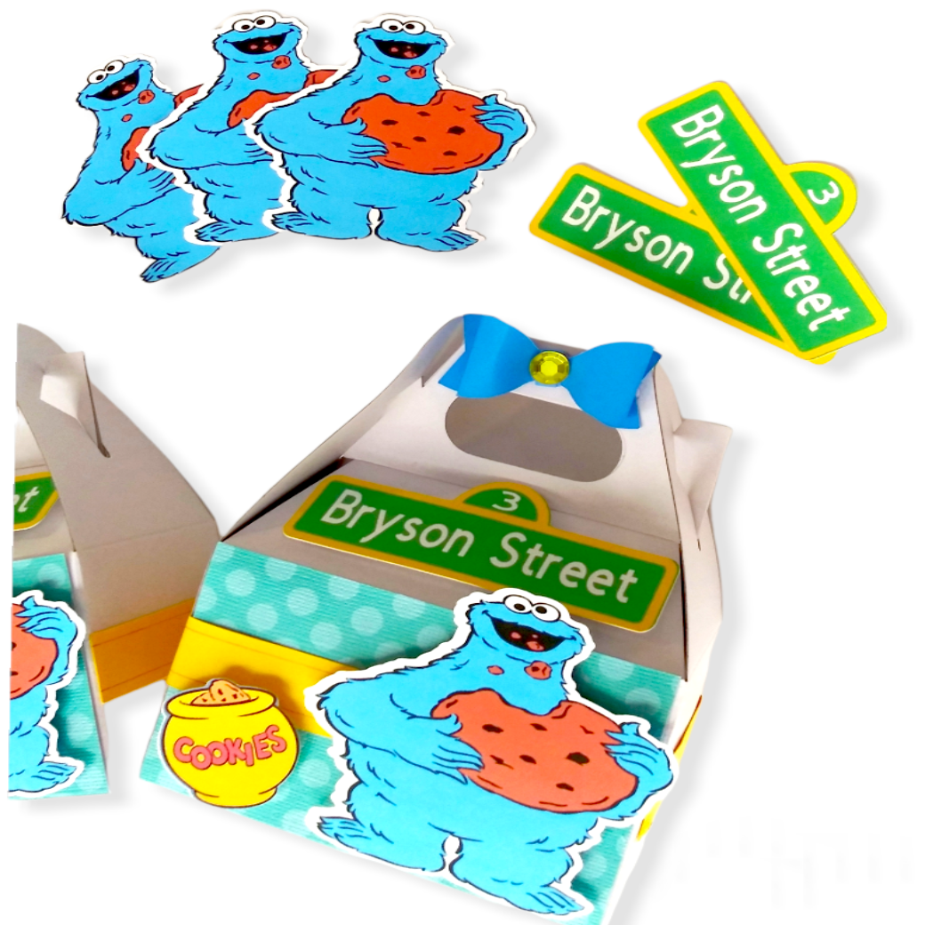 coockie moster favor boxes