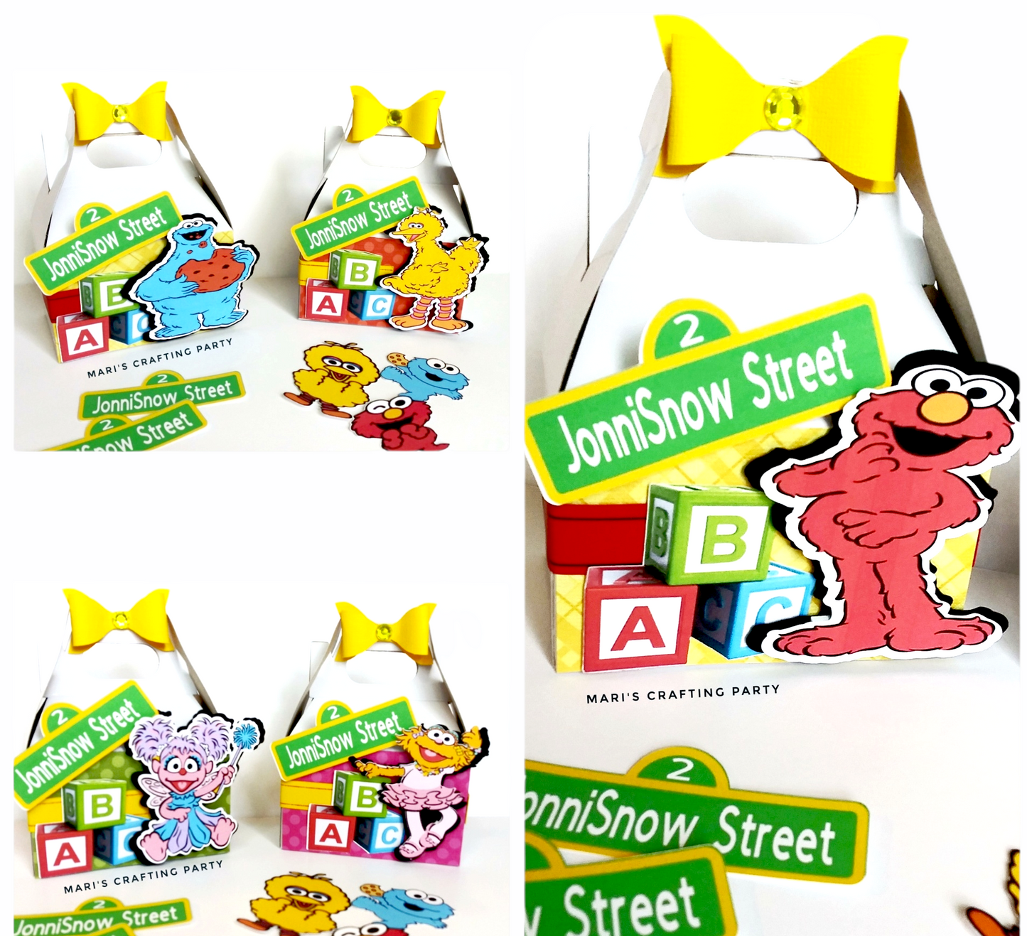 Sesame Street Themed Party Boxes / 10 pcs.