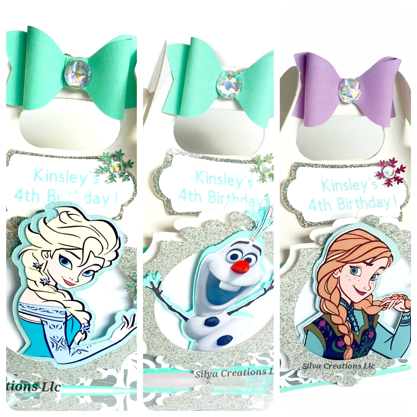 Custom Frozen Themed Party Boxes / 10 pcs.
