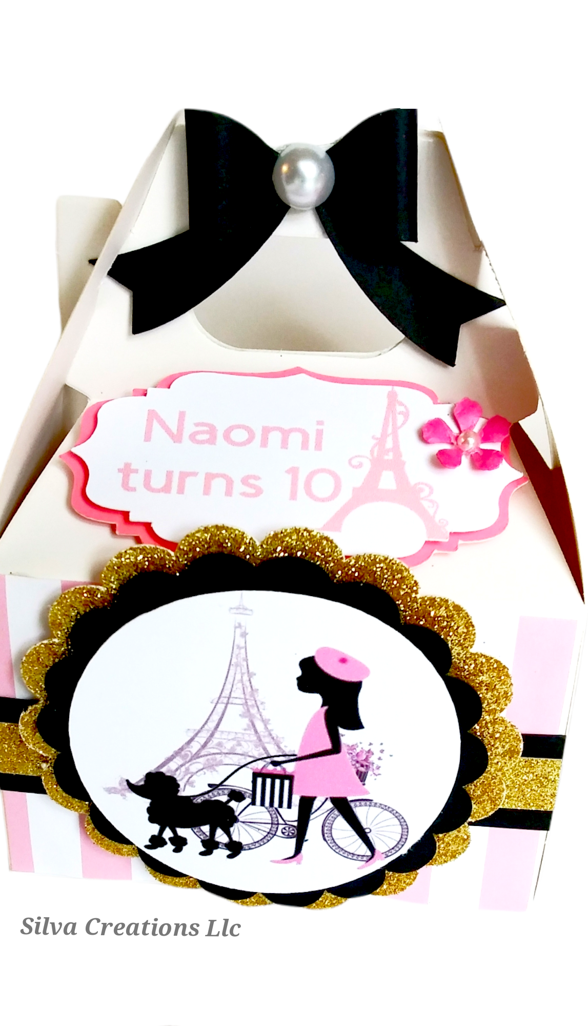 Custom Barbie Themed Party Boxes in Paris / 10 pcs.