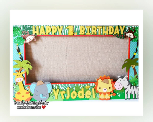 Safari Photo Booth Frame