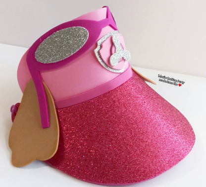 Skye paw patrol hat - paw patrol party hat - Skye patrol birthday party hat - Skye Patrol Visor